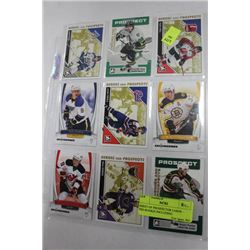 SHEET OF PROSPECTOR CARDS - PRE-ROOKIE INCLUDING