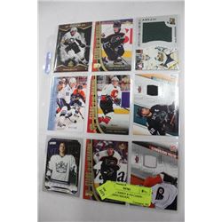 SHEET OF JERSEY & #'D CARDS - INCLUDING MALKIN,