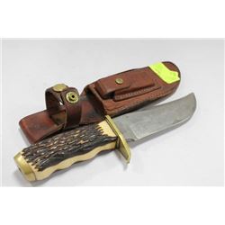 VINTAGE SCHRADE PRO-HUNTER HONING STONE IN SHEATH