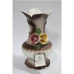 HANDPAINTED PORCELAIN VASE MADE IN ITALY