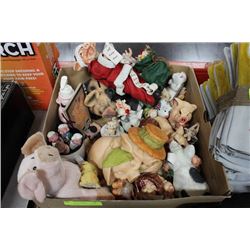 FLAT OF PIG ORNAMENTS AND FIGURINES