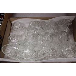 FLAT OF STAR OF DAVID GLASSWARE