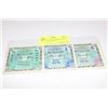 Image 1 : SET THREE 1944 ALLIED MILITARY GERMAN NOTE WWII