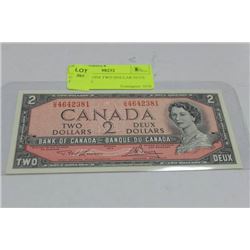 GEM UNC 1954 TWO DOLLAR NOTE PREFIX VG