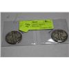 Image 1 : 1942-43 US WALKING LIBERTY SILVER HALF DOLLAR X2