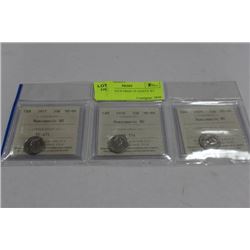 1977-78-79 ICCS MS66 10 CENTS X3