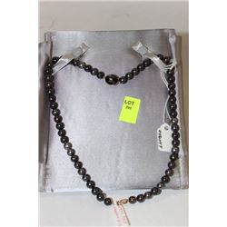 #17  CUSTOM BLUE SAPPHIRE AND CULTURED PEARL