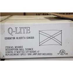 Q LIGHT WSG002 WALL SCONE LIGHT FIXTURE