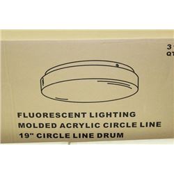 19" CIRCLE FLUORESCENT LIGHT FIXTURE