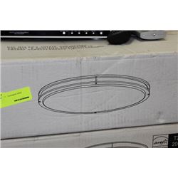 NEW 32 3/8" X 18 1/8" BRUSH NICKEL LIGHT FIXTURE