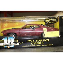 1:18 AMERICAN MUSCLE 1971 TORINO COBRA