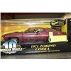Image 1 : 1:18 AMERICAN MUSCLE 1971 TORINO COBRA
