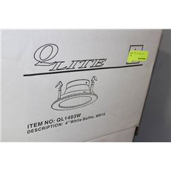 CASE OF 24 QL1493W  4" WHITE BAFFLE RECESSED