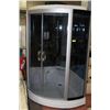 Image 4 : NEW CORNER RAIN SHOWER UNIT W BUILT IN STEREO/