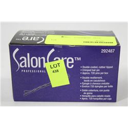 BOX OF 700 SALON CARE RUBBER TIPPED HAIR PINS