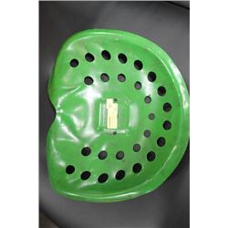 GREEN METAL FARM TRACTOR SEAT