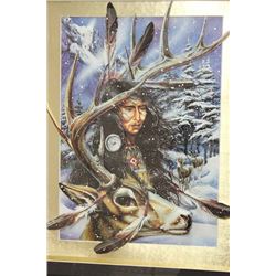 3D POP OUT NATIVE ART FRAMED PICTURE  23x19