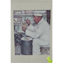 NORMAN ROCKWELL FRAMED PICTURE "HOW TO DIET"