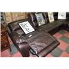 Image 5 : LARGE 7 PC ELECTRIC RECLINING BROWN LEATHER