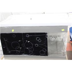 NEW BLACK/ SILVER AND WHITE FLOATING BATHROOM