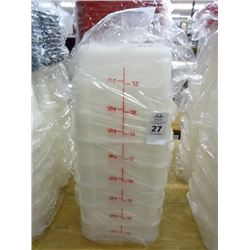 Measured Storage Containers - 6 Qt. - 12 Times the Money