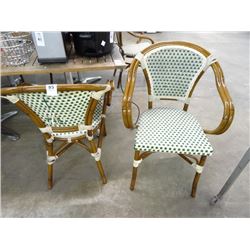 8 Rattan Armchairs - 8 Times the Money - 2 Have Back Damage