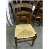 Image 2 : 34 Ladder Wood Back Rush Seat Chairs - 34 Times the Money