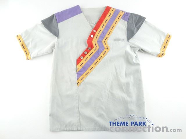 Walt Disney World Tomorrowland Speedway Cast Member Costume Uniform Shirt Prop Walt Disney World Tomorrowland Speedway Cast Member Costume Uniform Shirt Prop