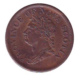 Breton # 870, Charlton # NS-2B2, 1832 Penny CCCS AU-58.