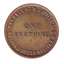 Breton # 899, Charlton # NS-17A1, CCCS MS-65, 1 Farthing Halifax House. Exceptional quality for this