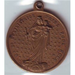 Leroux # 631a, Notre Dame Auxiliatrice Priez Pour Nous, Marie Etoile du Canada, EF to UNC.