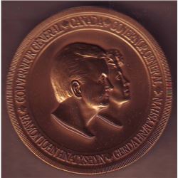 Medal; Governor General of Canada, Ramon John Hnatyshyn & Gerda Hnatyshyn, attributed to Gloria de P