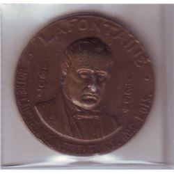 Medal; Association St-Jean Baptiste de Montreal 75e Anniversary 1909, bronze EF.