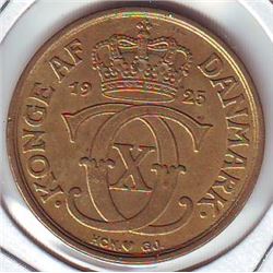 Denmark; 1 Krone 1925 HCN G.J. EF/AU.