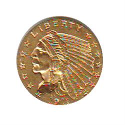 United States Gold $2.50 1911 EF-40.