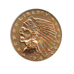 United States Gold $2.50 1914 EF-40.