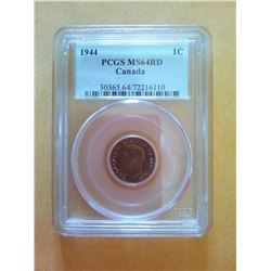1 cent 1944 PCGS MS-64 Red.