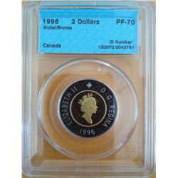 2 dollars 1996 CCCS PF-70; Nickel/Bronze. Superb Gem.
