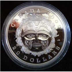20 dollars 2009 Summer Moon Mask in Case of issue with COA and sleeve.