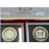 Image 1 : British Commonwealth Set 1977; Issue by British Mint, set of 2 Silver Proof Crown. 25 Crowns Turks a