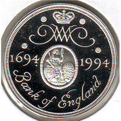 Great Britain: 2 pounds 1994, Bank of England, KM # 968a. Proof coin containing 0.4722 oz ASW.