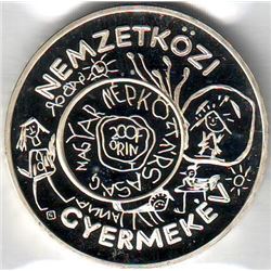 Hungary: 200 Forint 1979, International Year of the Child, KM # 615. Proof coin containing 0.5724 oz