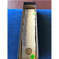 USA: Dealers overstock of .900 USA silver 25 cents. 5.967 oz ASW. Lot of 33 coins.
