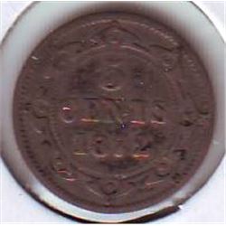 Newfoundland: 5 cents 1872H in VG-8.