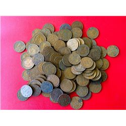 George V one cent coin lot, 150 coins.