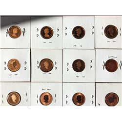 Canada Proof cents: 1988, 1989, 1990, 1991, 1992, 1994, 1998, 1999. SPECIMEN: 1997, 2005, 2007. Lot 