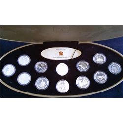 25 cents set 2000 in silver in case with box and COA.
