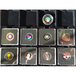 25 cents 2007 x 2, 2008 x 2, 2009 x 3, 2011 x 2. Lot of 9 coins.