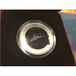50 cents 2014-(1914) silver plated: Lost ship in Canadian water R.M.S-Express of Ireland.