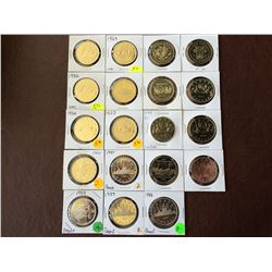 1 dollar: Serie from 1968 to 1986, Nickel voyageur and Commemorative coins. From unc brillant & Proo